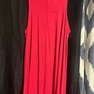 Red Sleeveless Women’s dress